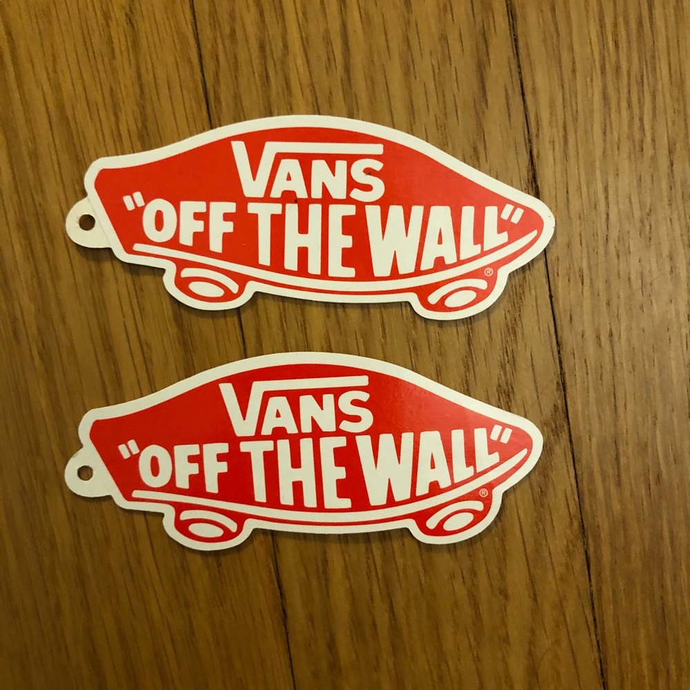 set of 2 vans stickers